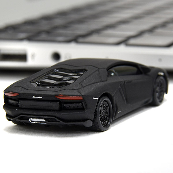 1/68 Lamborghini Aventador Miniature USB Memori(8GB/Mat Black)