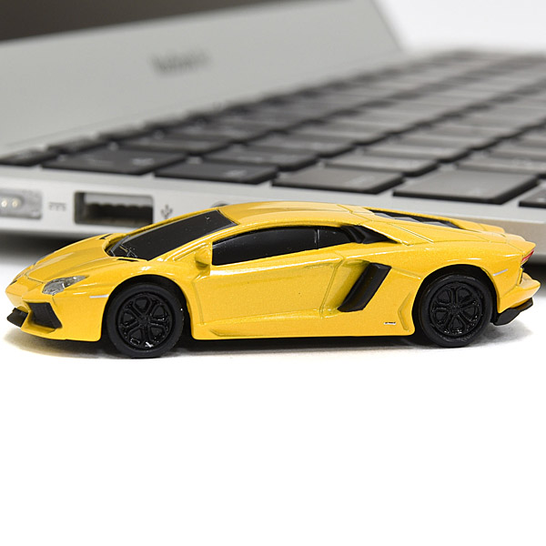 1/68 Lamborghini Aventador Miniature USB Memori(8GB/Yellow)