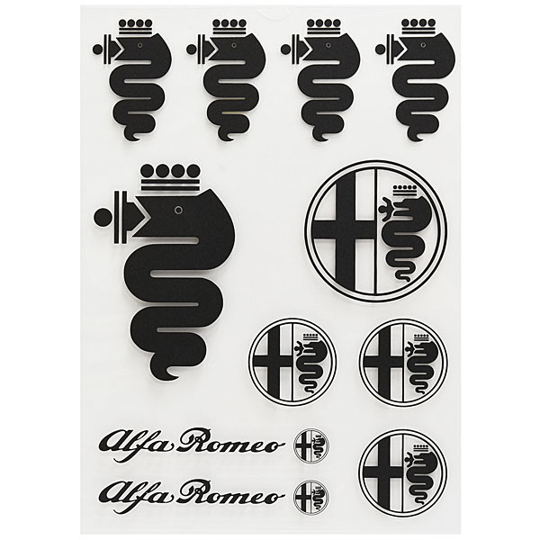 Alfa Romeo Sticker Set(Black)