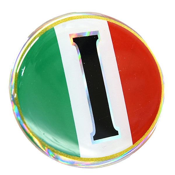 Italian Flag 3D Sticker(Oval I)