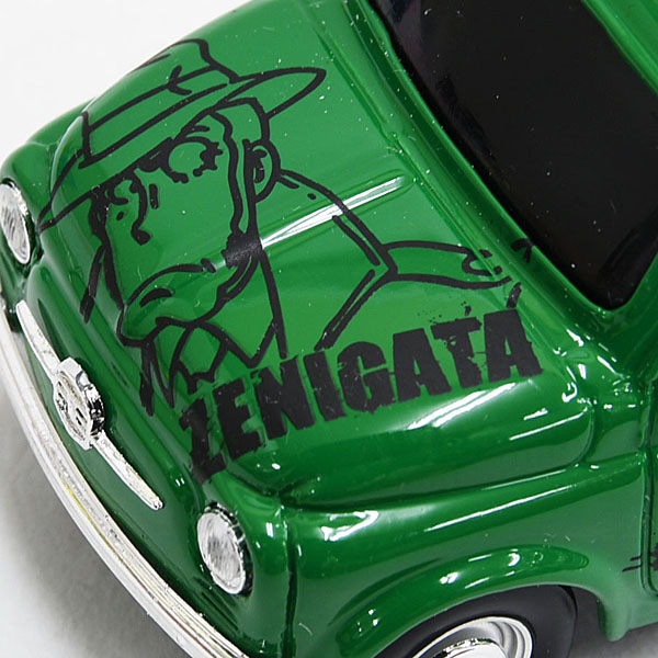 FIAT 500 Miniature Model with Lupin The Third-ZENIGATA/Green-