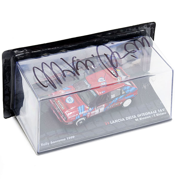 1/43 Lancia Delta HF integrale 16V Miniature Model-MIKI BIASION Signed-