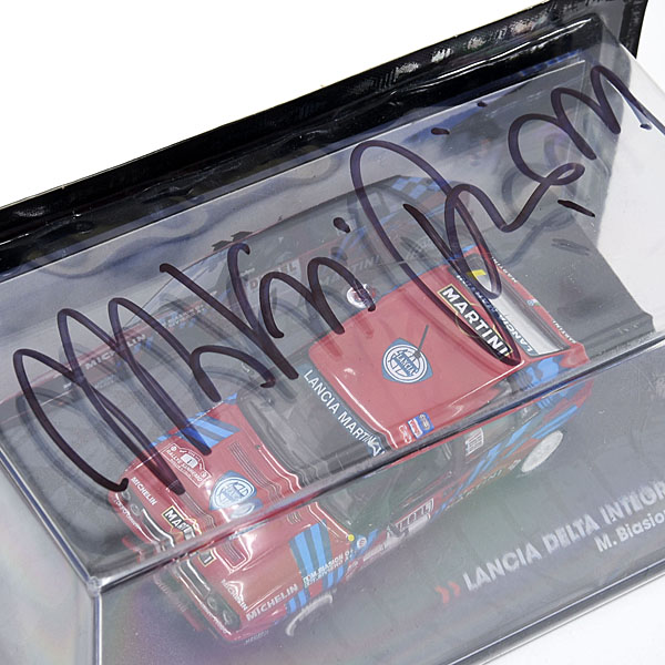 1/43 Lancia Delta HF integrale 16V Miniature Model-MIKI BIASION Signed-