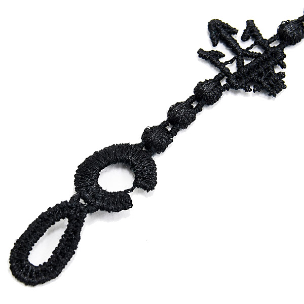 MASERATI TRIDENTE Lace Bracelet by Cruciani(Black)
