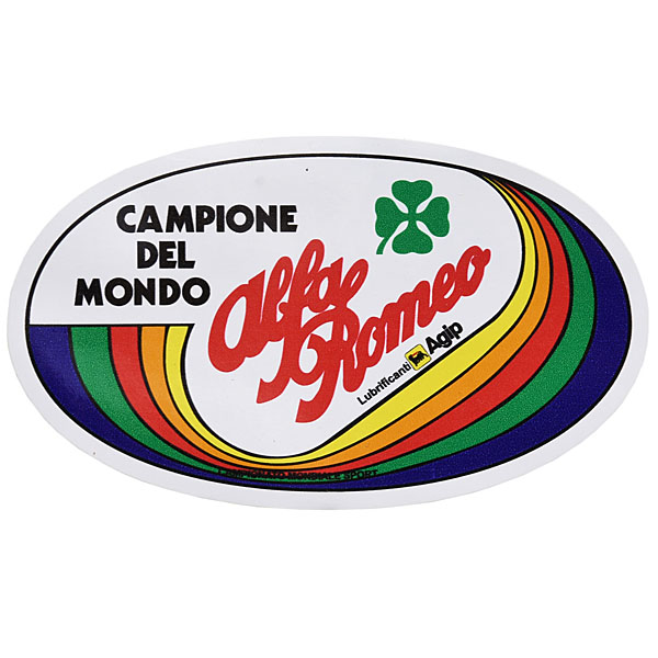 Alfa Romeo Campione del Mondoステッカー(オーバル)