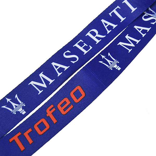 MASERATI Trofeo Neck Strap Blue