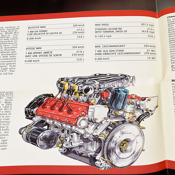 Ferrari F40 Sales Brochur (1987)