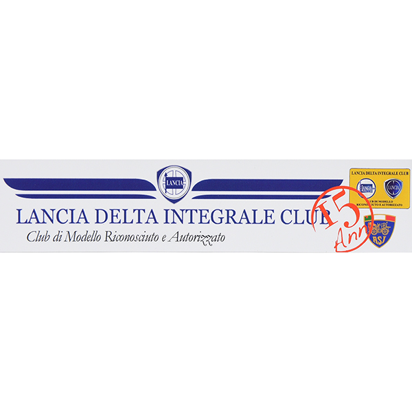 LANCIA DELTA Integrale Club 15anni Memorial Sticker