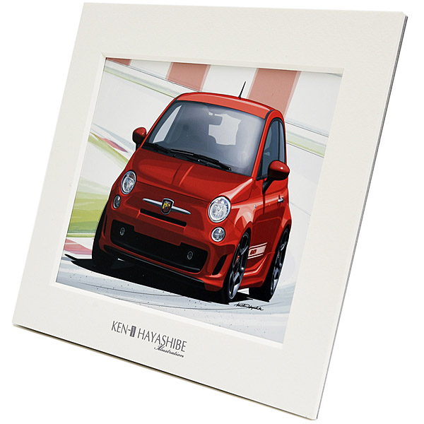 500 ABARTH Illustration(Red) by Kenichi Hayashibe