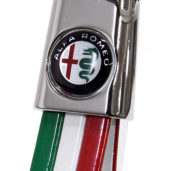 Alfa Romeo Tricolour Keyring(New Emblem/Color/Slim)