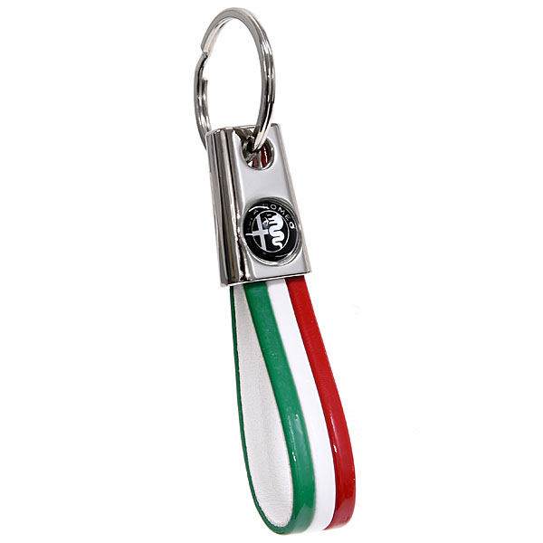 Alfa Romeo Tricolor Keyring(New Monotone Emblem/Slim)