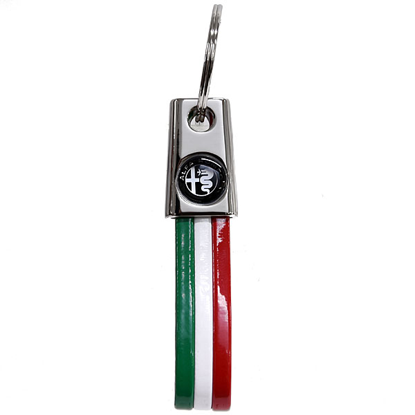 Alfa Romeo Tricolor Keyring(New Monotone Emblem/Slim)