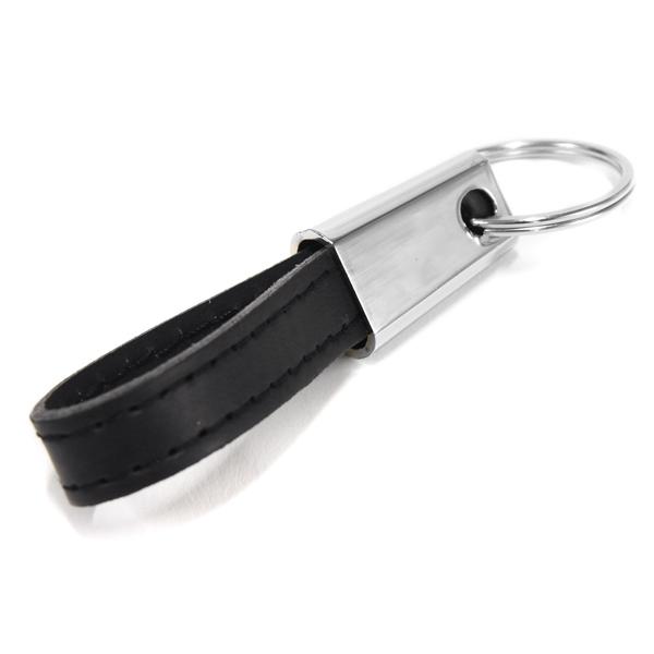 Alfa Romeo Strap Shaped Keyring(New Color Emblem/Black)