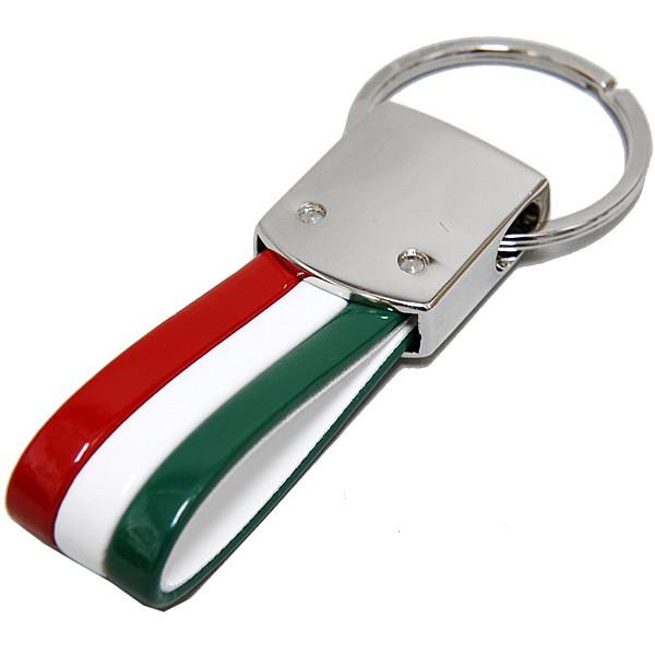 Alfa Romeo Tricolor Keyring(New Color Emblem)