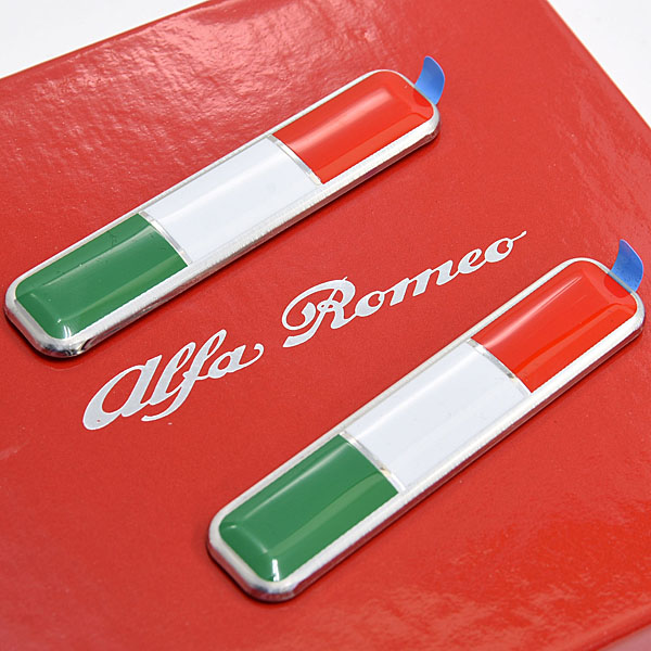 Alfa Romeo Italian Flag Badge