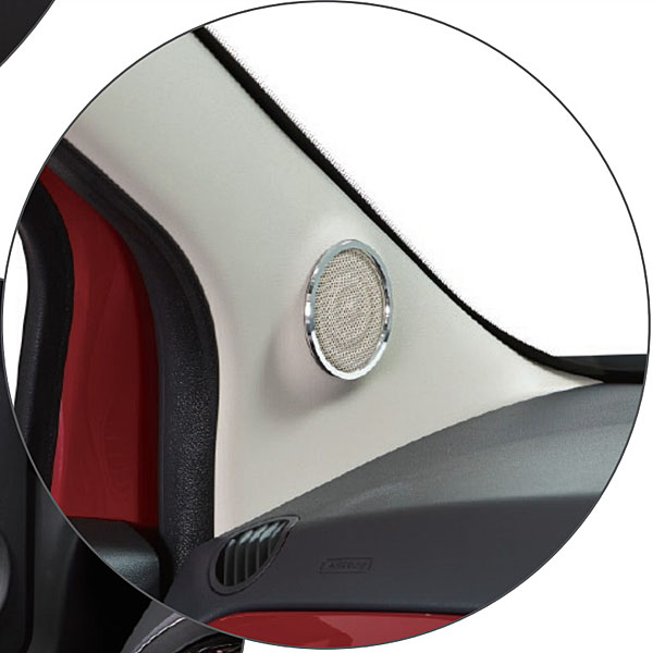 FIAT 500 Speaker Chrome Trim(Upper)<br><font size=-1 color=red>04/26到着</font>