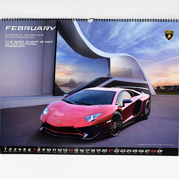 Lamborghini 2016 calender