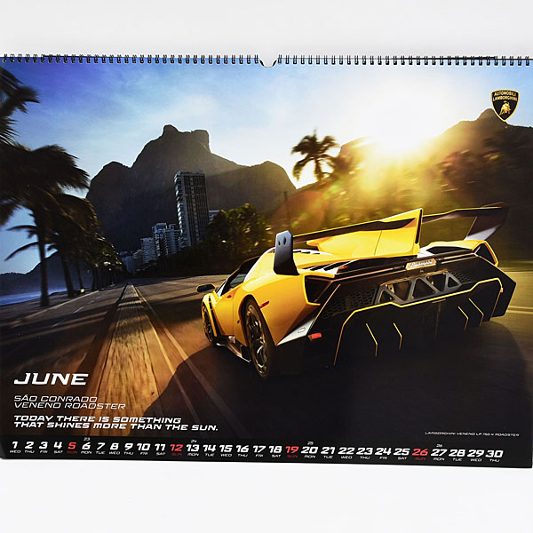 Lamborghini 2016 calender