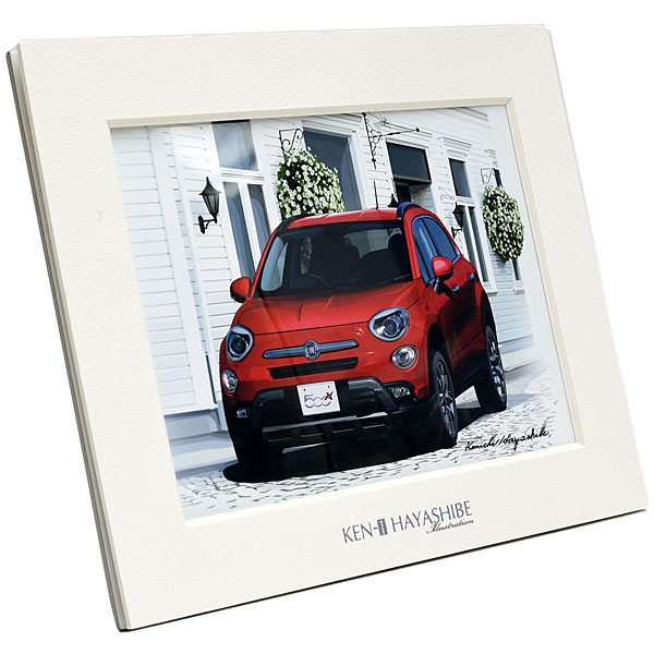 FIAT 500X Illustration(Red) by Kenichi Hayashibe