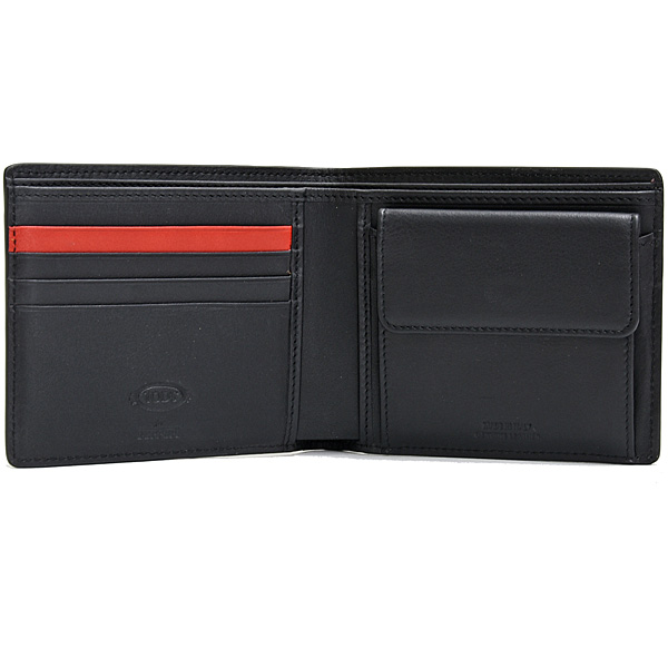 Ferrari Leather Wallet(Black) by TODS