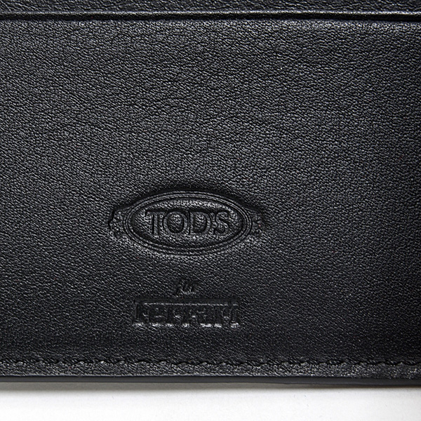 Ferrari Leather Wallet(Black) by TODS