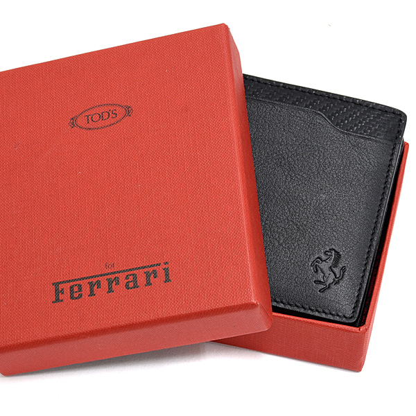 Ferrari Leather Wallet(Black) by TODS