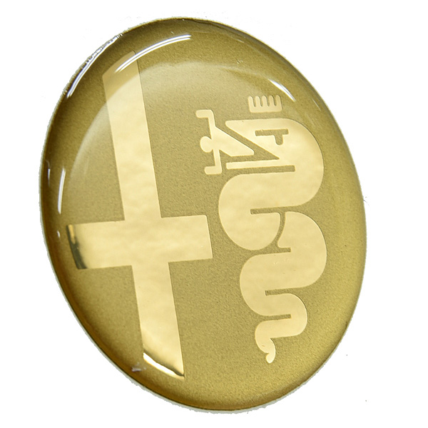 Alfa Romeo 3D Emblem Sticker(Gold/33mm)