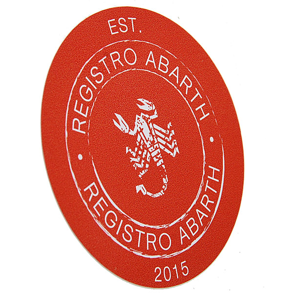 REGISTRO ABARTH Sticker(Red)