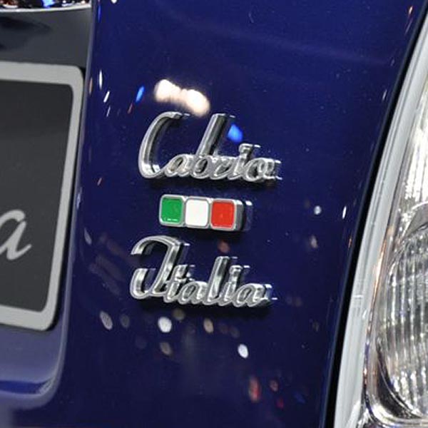 ABARTH Genuine Cabrio Italia Logo Emblem