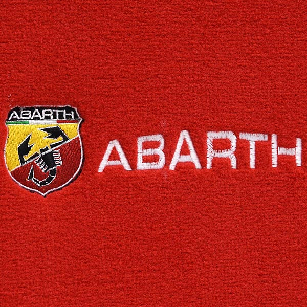 FIAT 500/ABARTH 500 Luggage Mat(Red/ABARTH Logo/Black Piping)