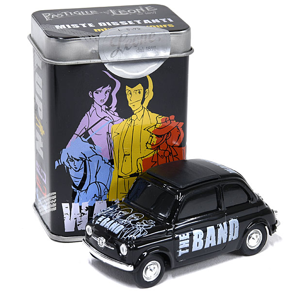 FIAT 500 Miniature Model with Lupin The 3rd-Black-