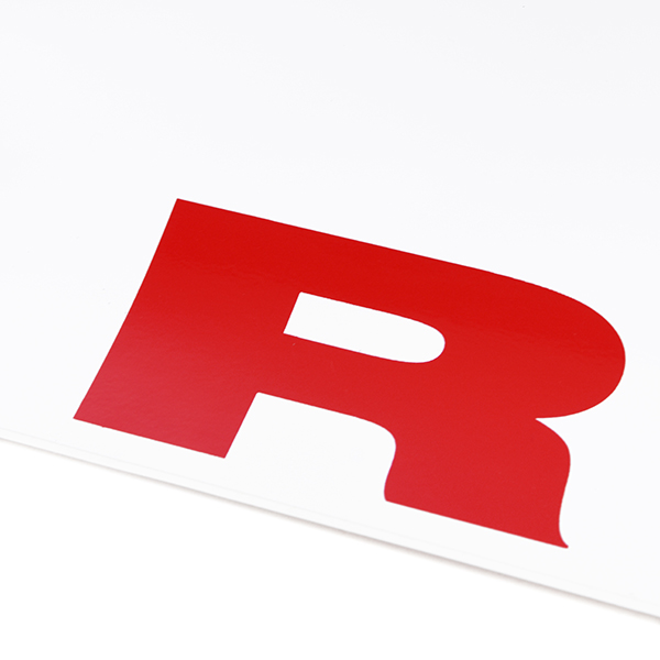 Abarth Logo Window Sticker White Base Italian Auto Parts Gadgets Store