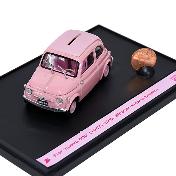 1/43 FIAT 500ミニチュアモデル-Pink-/Brumm創立30周年エディション