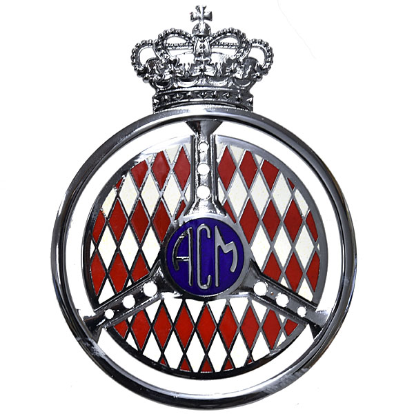 AUTOMOBILE CLUB DE MONACO Official Replica Emblem Italian Auto Parts 
