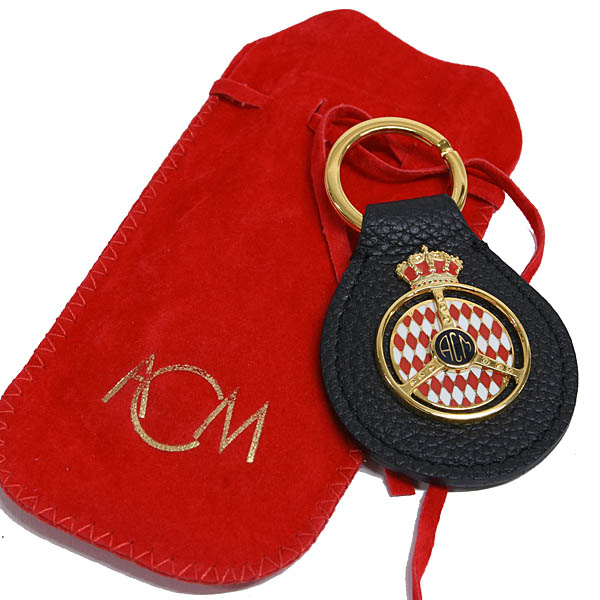 AUTOMOBILE CLUB DE MONACO Leather Keyring