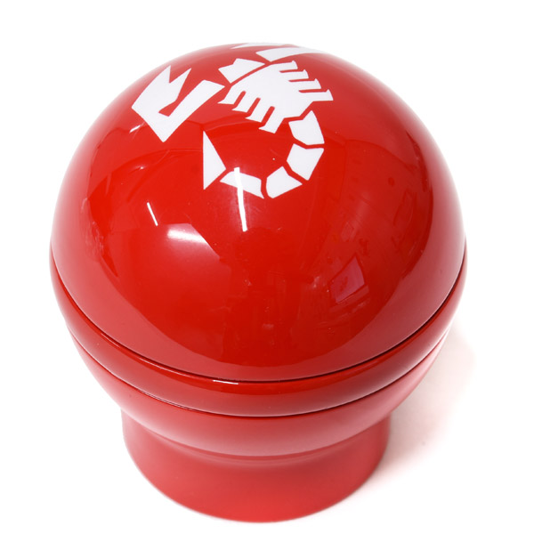 ABARTH Aluminium Gear Knob(Carlo ABARTH/Red/Reverselock)