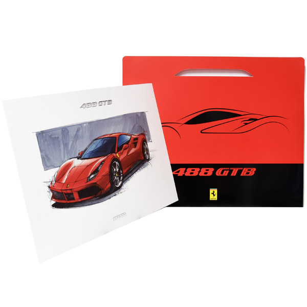 Ferrari 488GTB Press Illustration