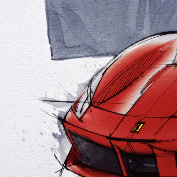 Ferrari 488GTB Press Illustration