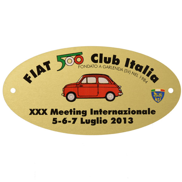 FIAT 500 CLUB ITALIA 2013 Meeting Pin Badge
