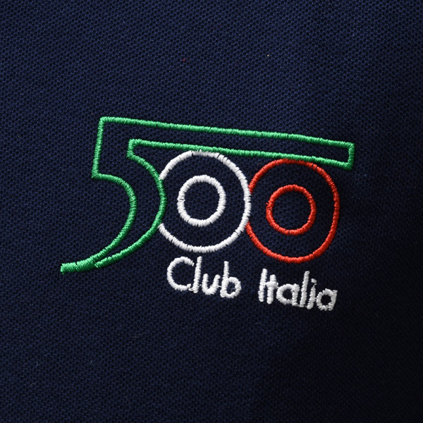 FIAT 500 CLUB ITALIA Polo Shirts(Navy)