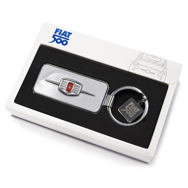 FIAT Nuova 500 Front Grill Keyring(white)