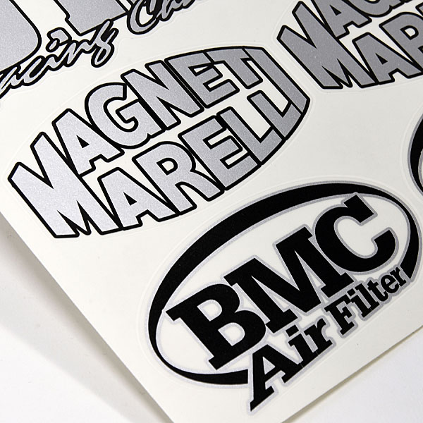 Sponsors Stickers Set(Black & Silver)