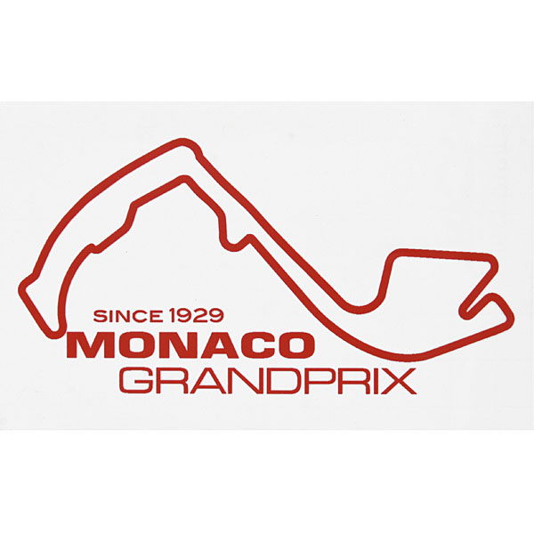 MONACO Grand Prix Official Sticker(Red)