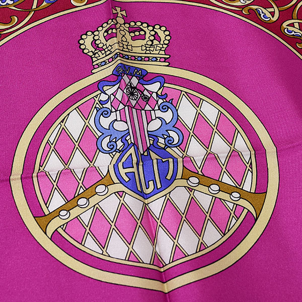 AUTOMOBILE CLUB DE MONACO Official Silk Scarf(Pink)