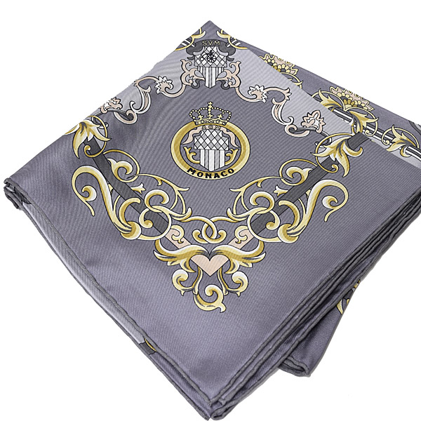 AUTOMOBILE CLUB DE MONACO Official Silk Scarf(Gray)