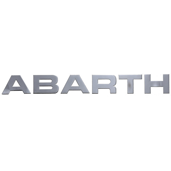 ABARTHロゴメタルステッカー(耐熱タイプ/クローム)