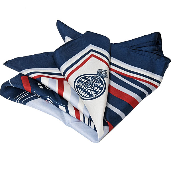 AUTOMOBILE CLUB DE MONACO Official Silk Scarf(Car/Navy)