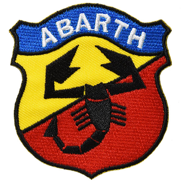 ABARTHオールドエンブレム型ワッペン(黄/赤)