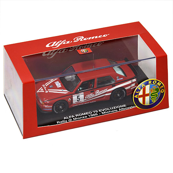 1/43 Alfa Romeo 75 Evoluzione Rally Monza 1988 Miniature Model(No.5/M.Alboreto)