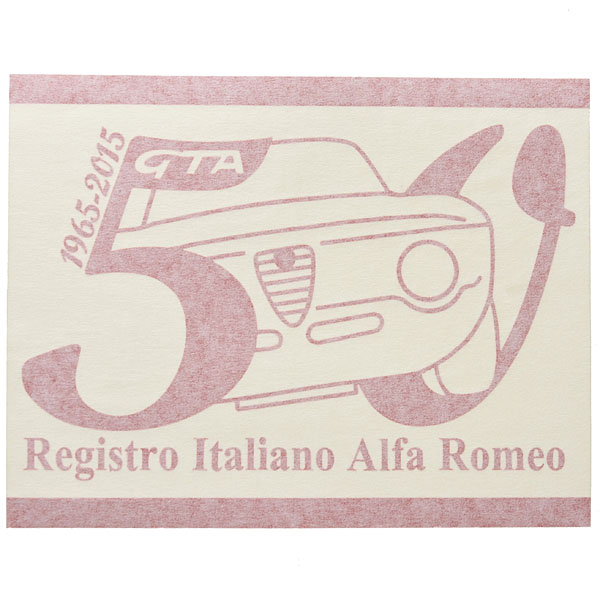 Alfa Romeo Giulia GTA 50 anni Memorial Sticker(Red) by RIA(Registro Italiano Alfa Romeo)